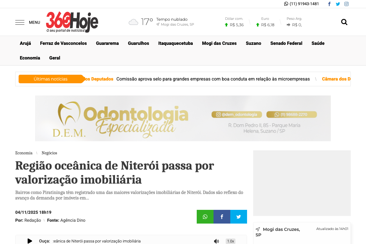 Notícia de 360hoje.com.br