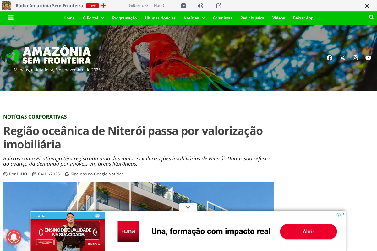 Notícia de AMAZÔNIA SEM FRONTEIRA