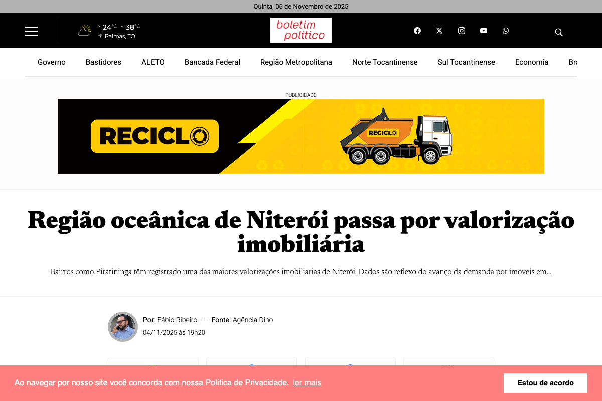 Notícia de Boletim Politico