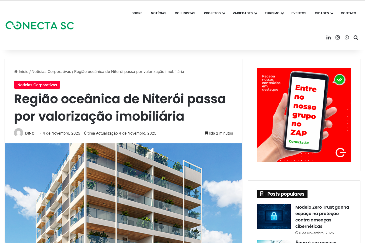 Notícia de Conecta SC