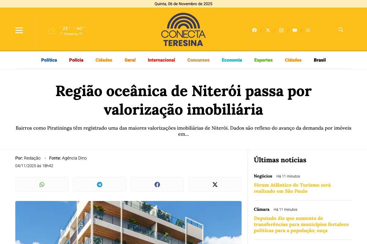 Notícia de Conecta Teresina