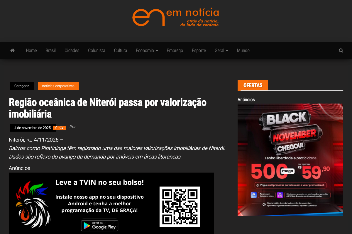 Notícia de Em Notícia