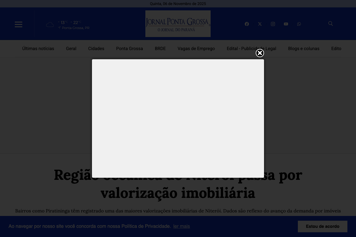 Notícia de Jornal Ponta Grossa