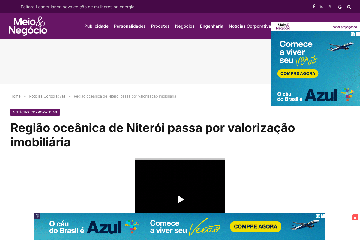 Notícia de Meio e Negócio