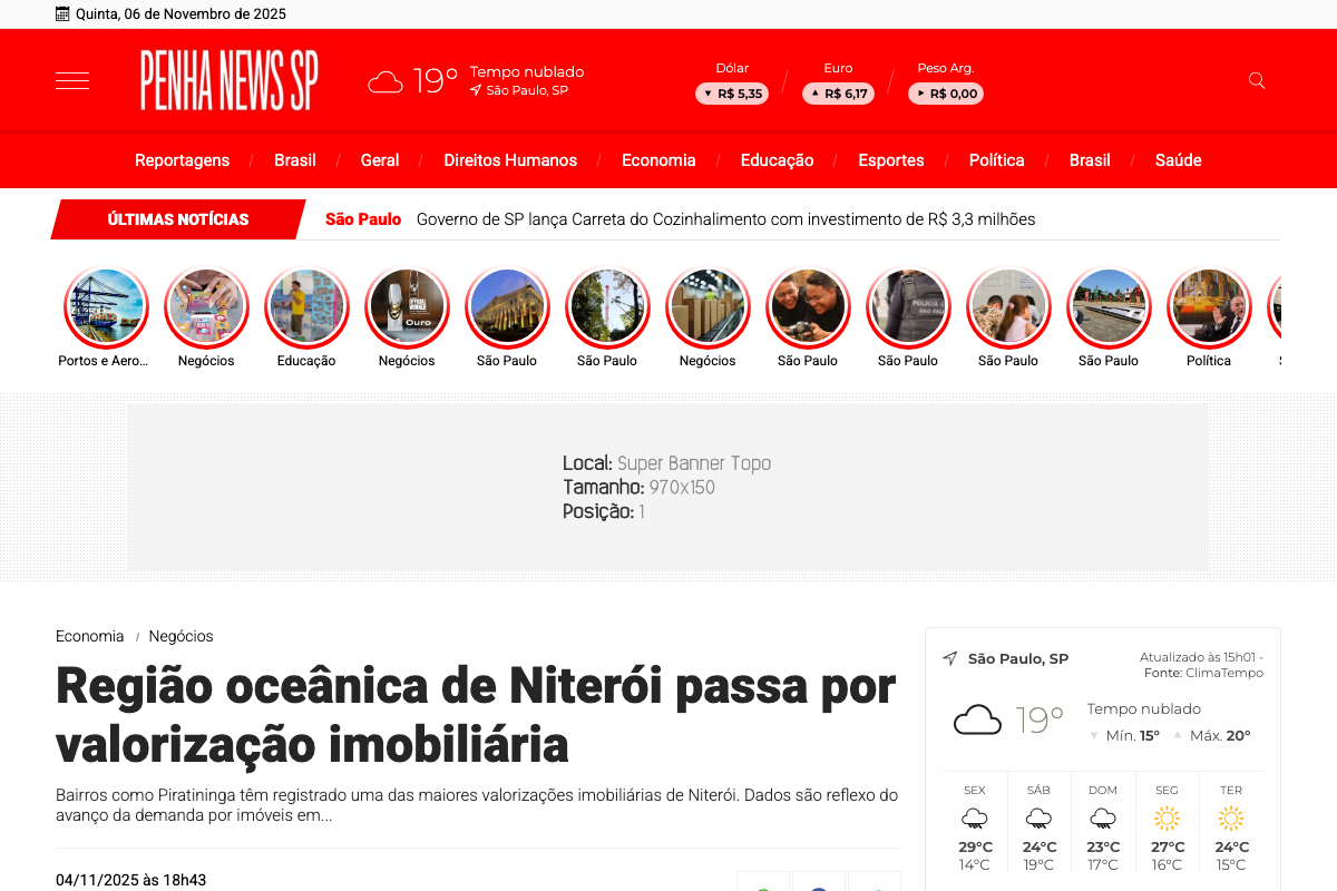Notícia de Penha News