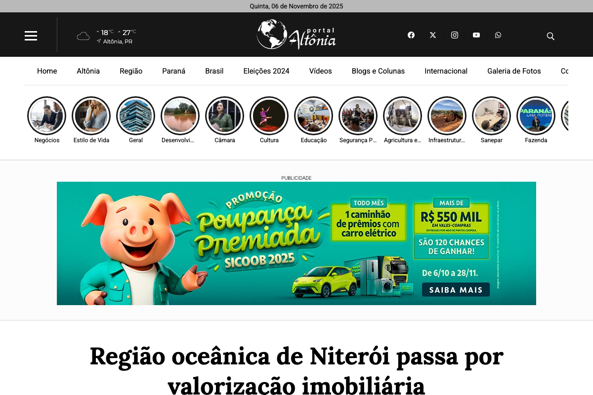 Notícia de Portal Altônia