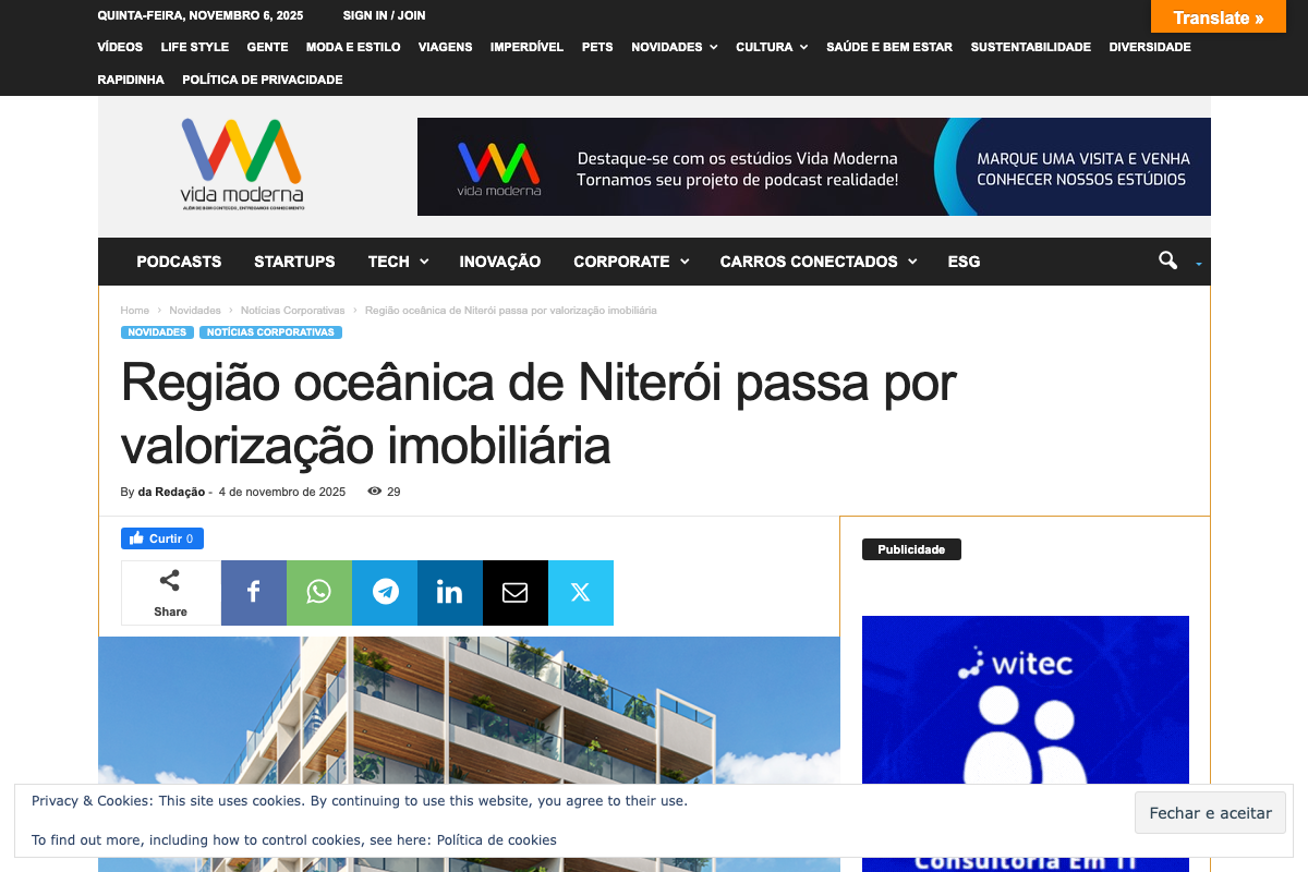 Notícia de Vida Moderna